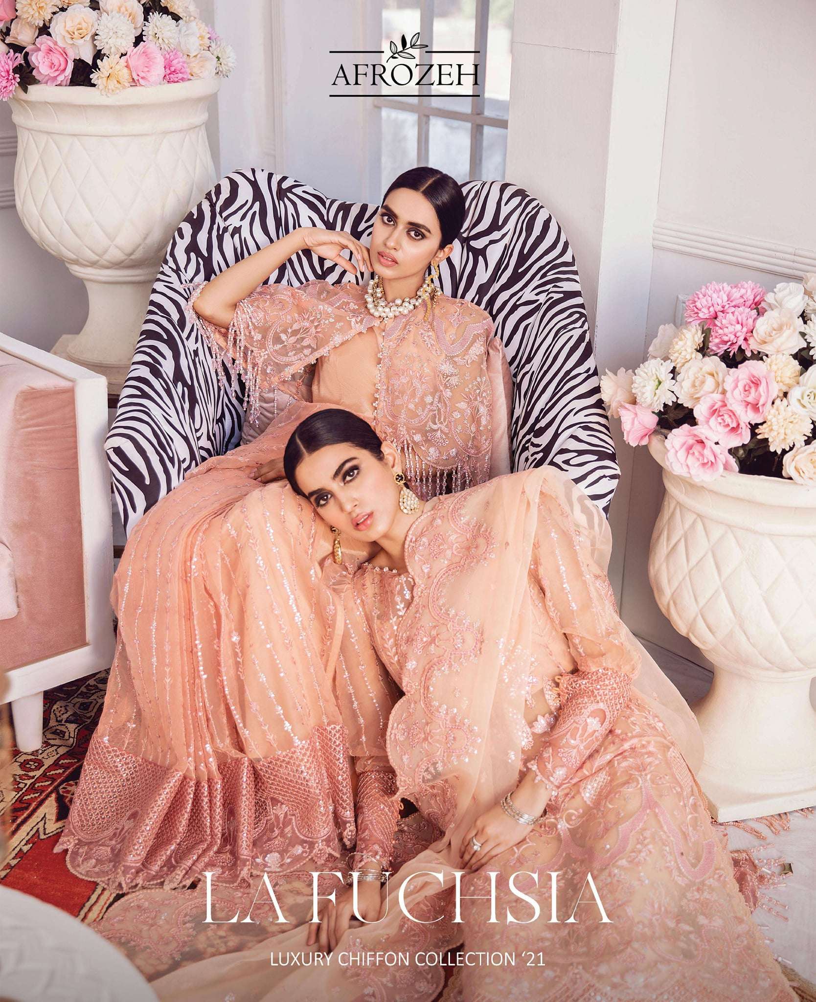 AFROZEH LA FUCHSIA LUXURY CHIFFON 21